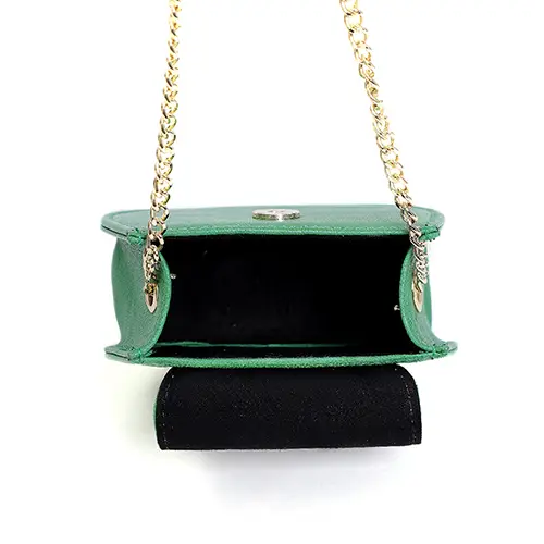 Compact PU Leather Chain Shoulder Bag with Elegant Design